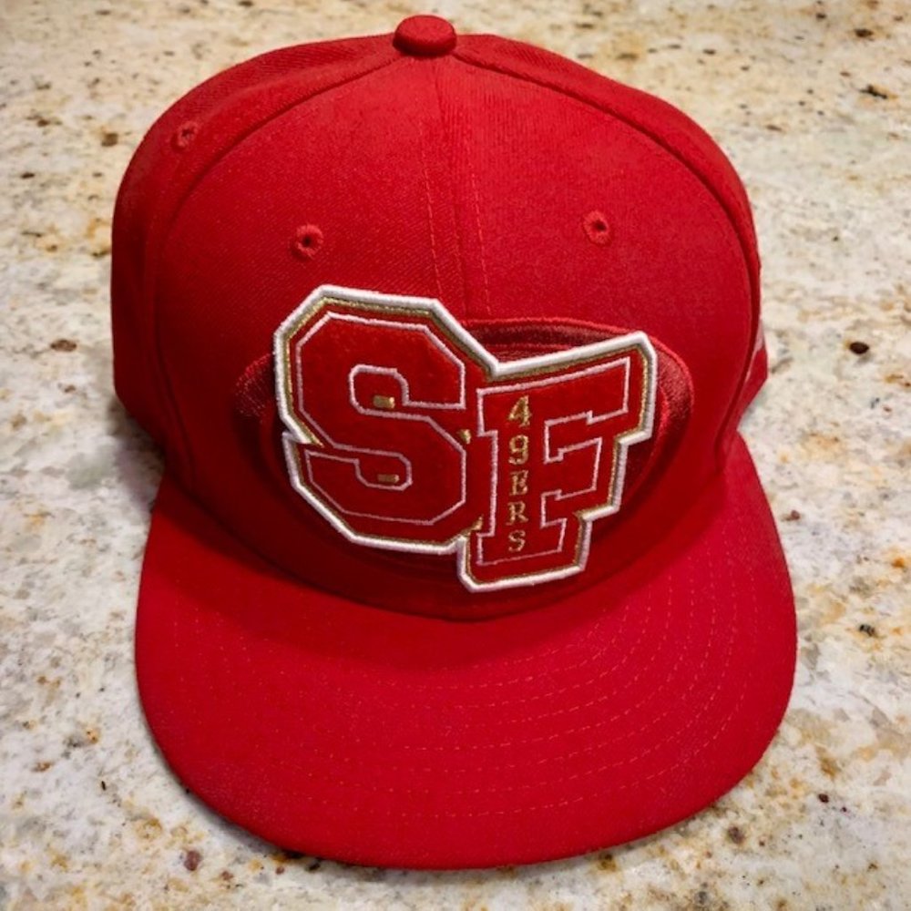 San Francisco 49ers Forty Niners Big Patch Hat (7 3/4)
